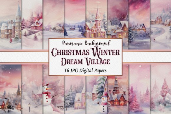 Download Christmas Winter Panoramic Backgrounds - Background Collection