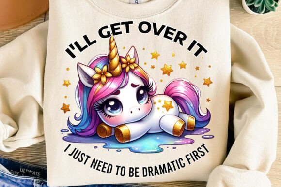 Download Funny Dramatic Unicorn Png - Dramatic Collection